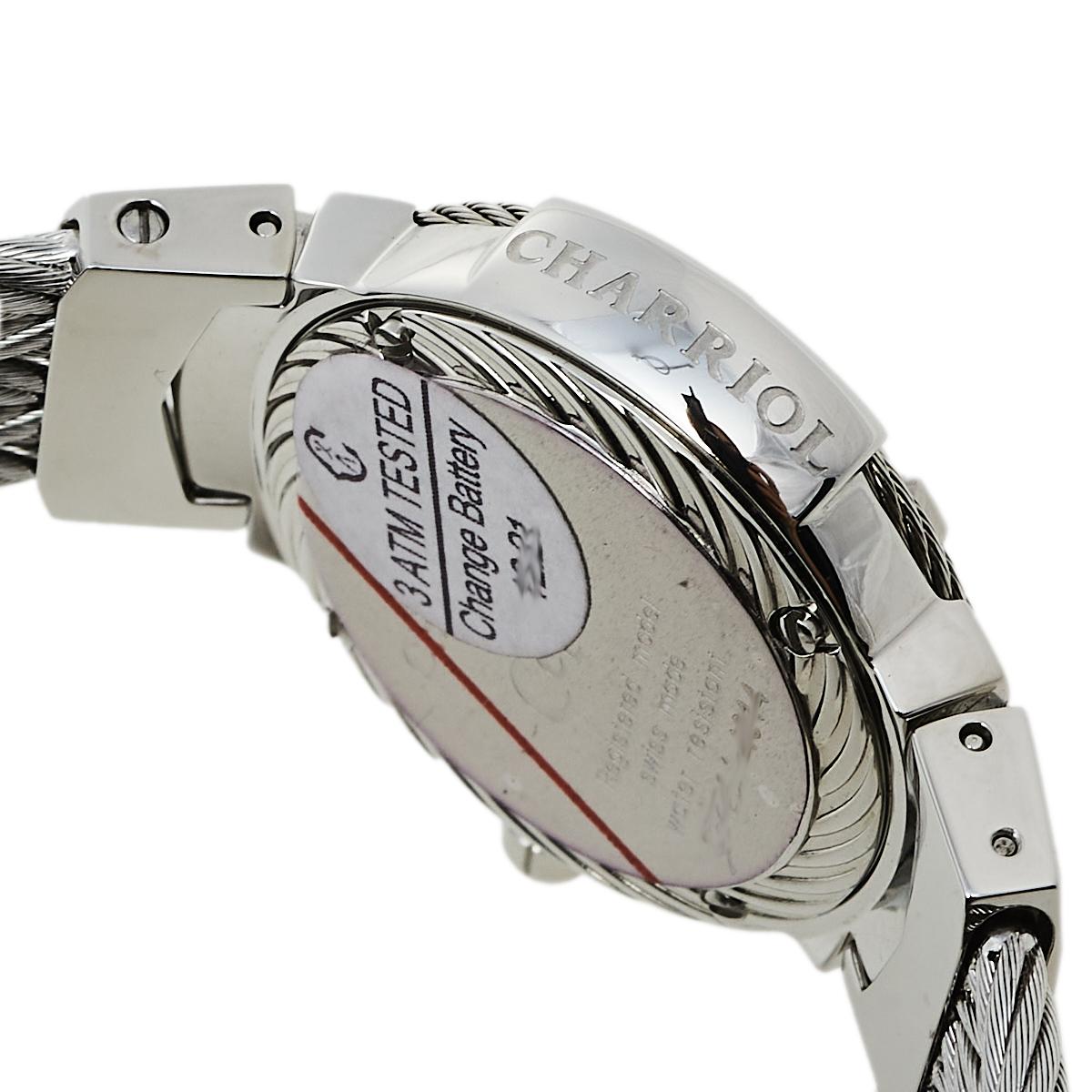 Charriol White Stainless Steel Celtic Quartz Women's Wristwatch 27 mm 1