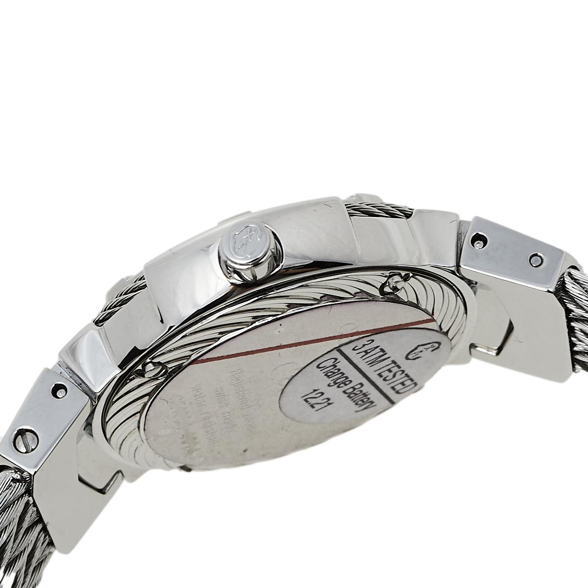 Charriol White Stainless Steel Celtic Quartz Women's Wristwatch 27 mm 2