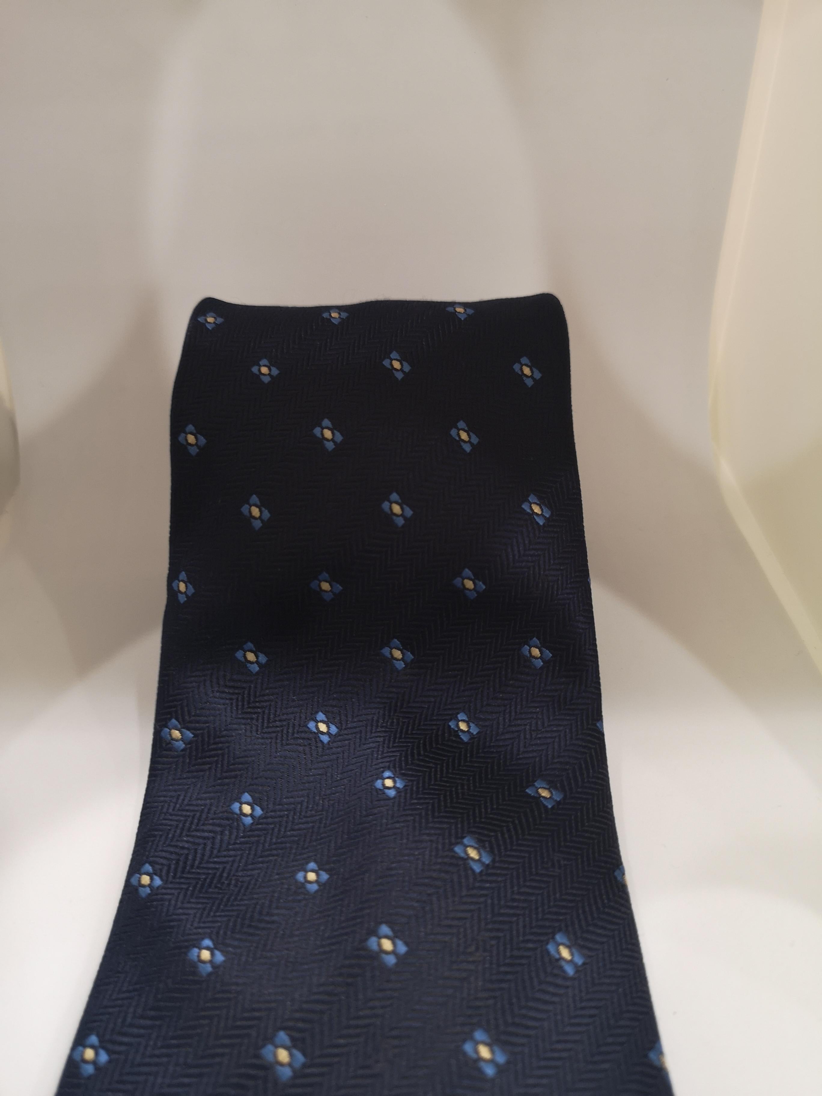 Charro Blue silk tie NWOT In New Condition In Capri, IT