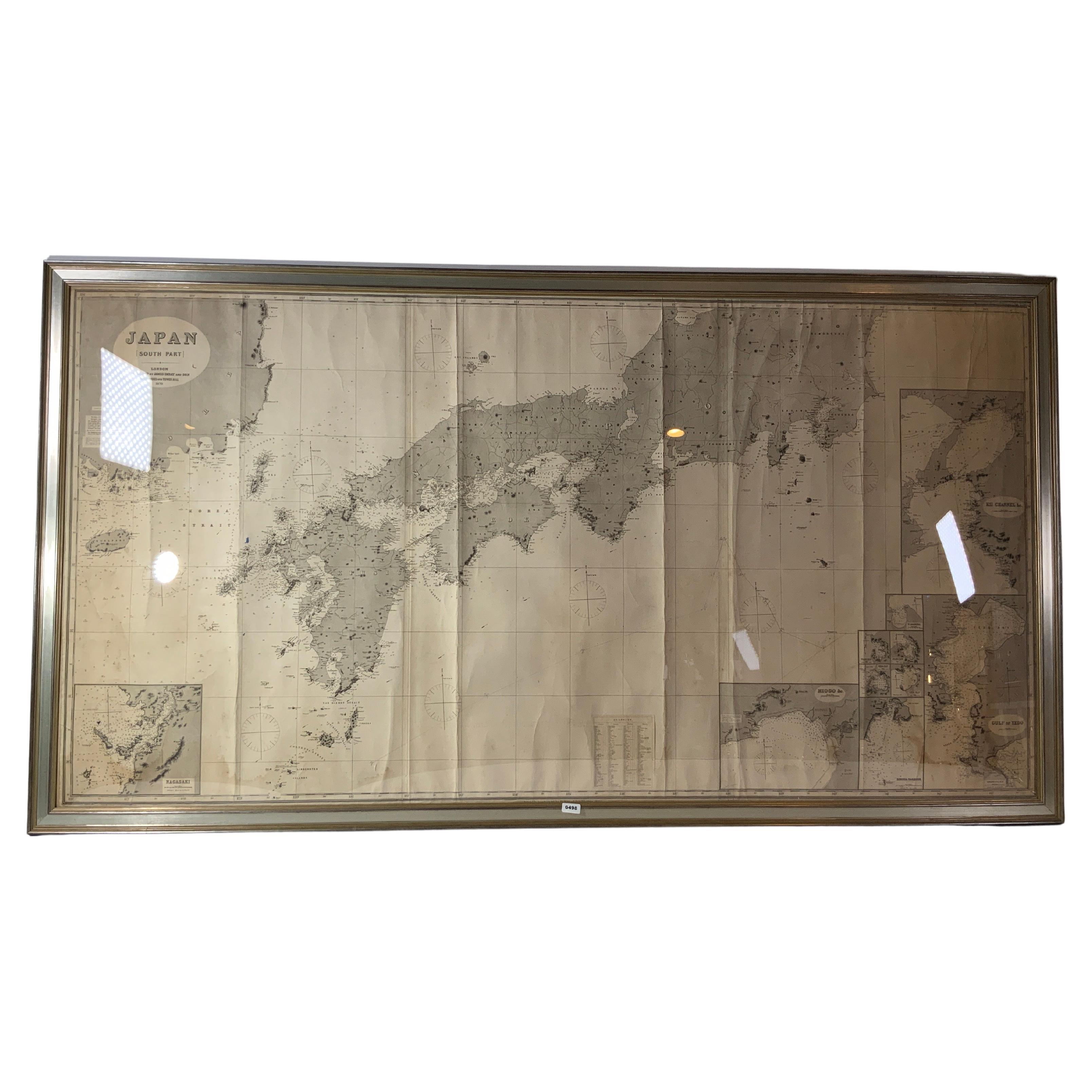 Chart of Japan by James Imray and Son For Sale