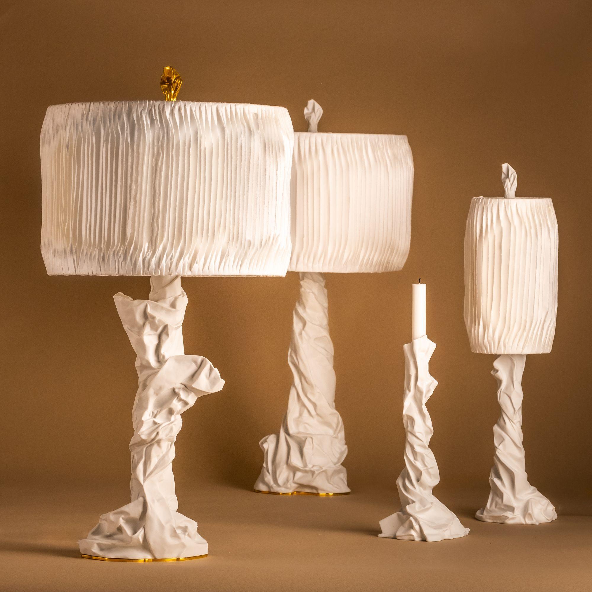 Contemporary Charta Alba I Table Lamp by Studio Palatin For Sale