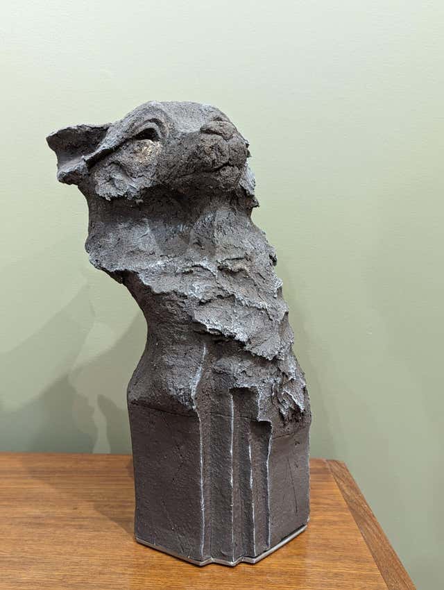 Chartier Sébastien - Wild Shadow” – Ceramic Wolf Bust Sculpture ...