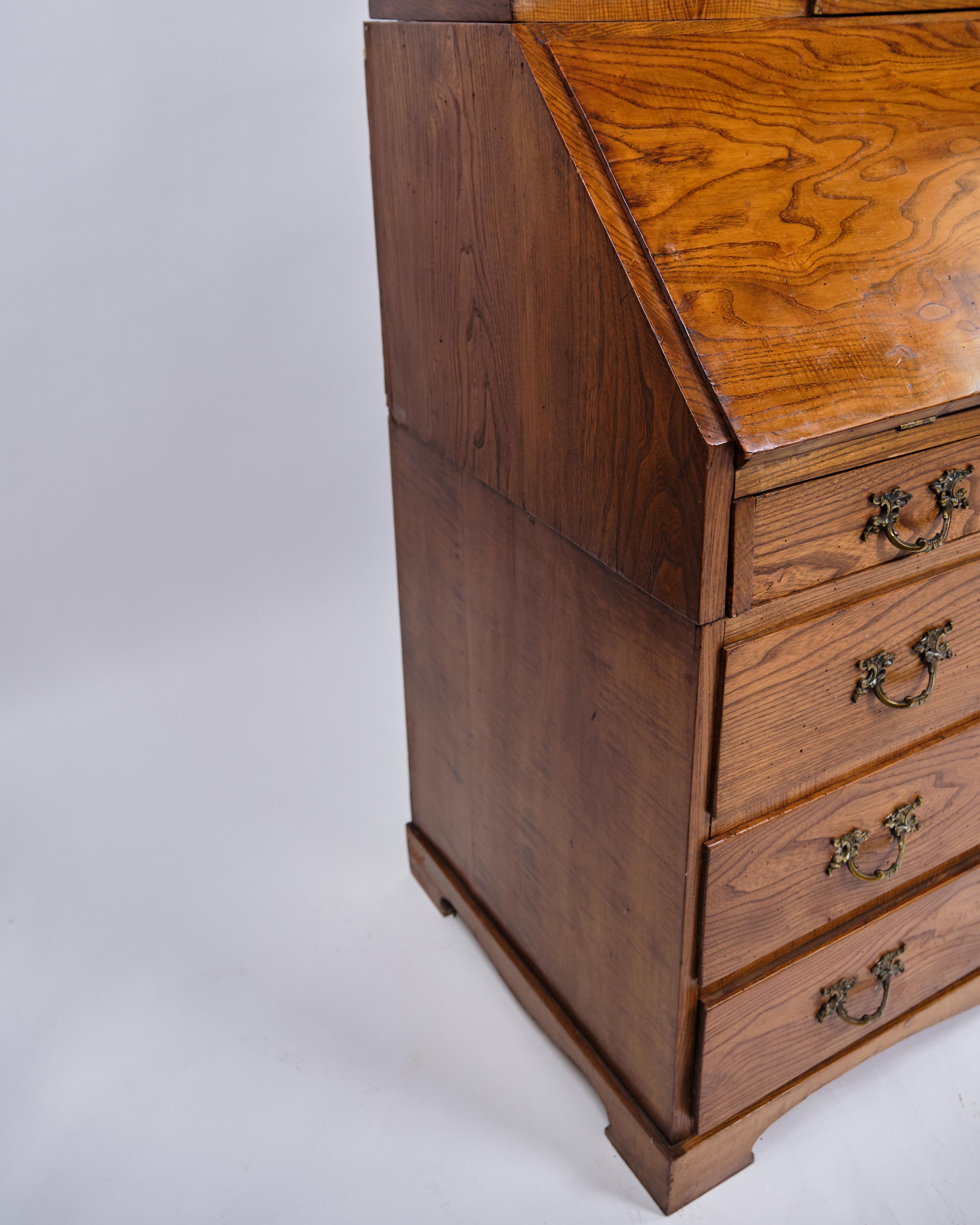 Chartol in stile Louis Seize in Oak e ottone del 1840 in vendita 2