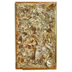 Chartres Brutalist Amber Glass Wall Light by Willem van Oyen for Raak Amsterdam
