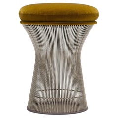 Used Chartreuse Green Warren Platner Stool by Knoll