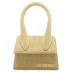Chartreuse Jacquemus Suede Mini Crossbody Bag