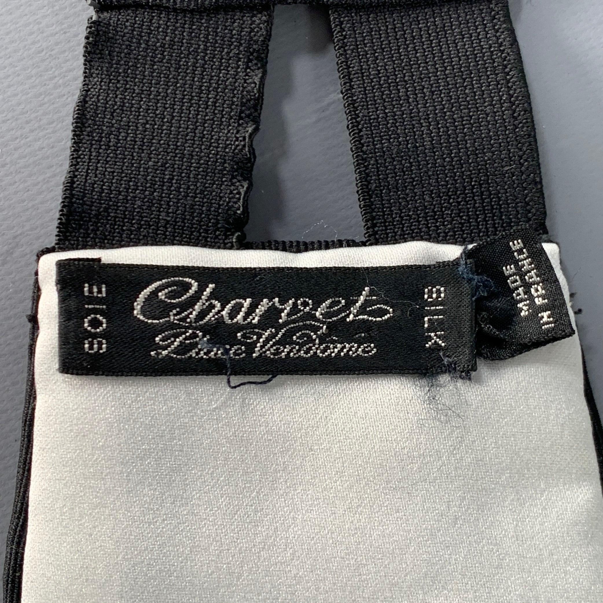 CHARVET Black Silk Grosgrain Cummerbund In Good Condition In San Francisco, CA