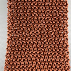 CHARVET Copper Brown Textured Knit Silk Tie
