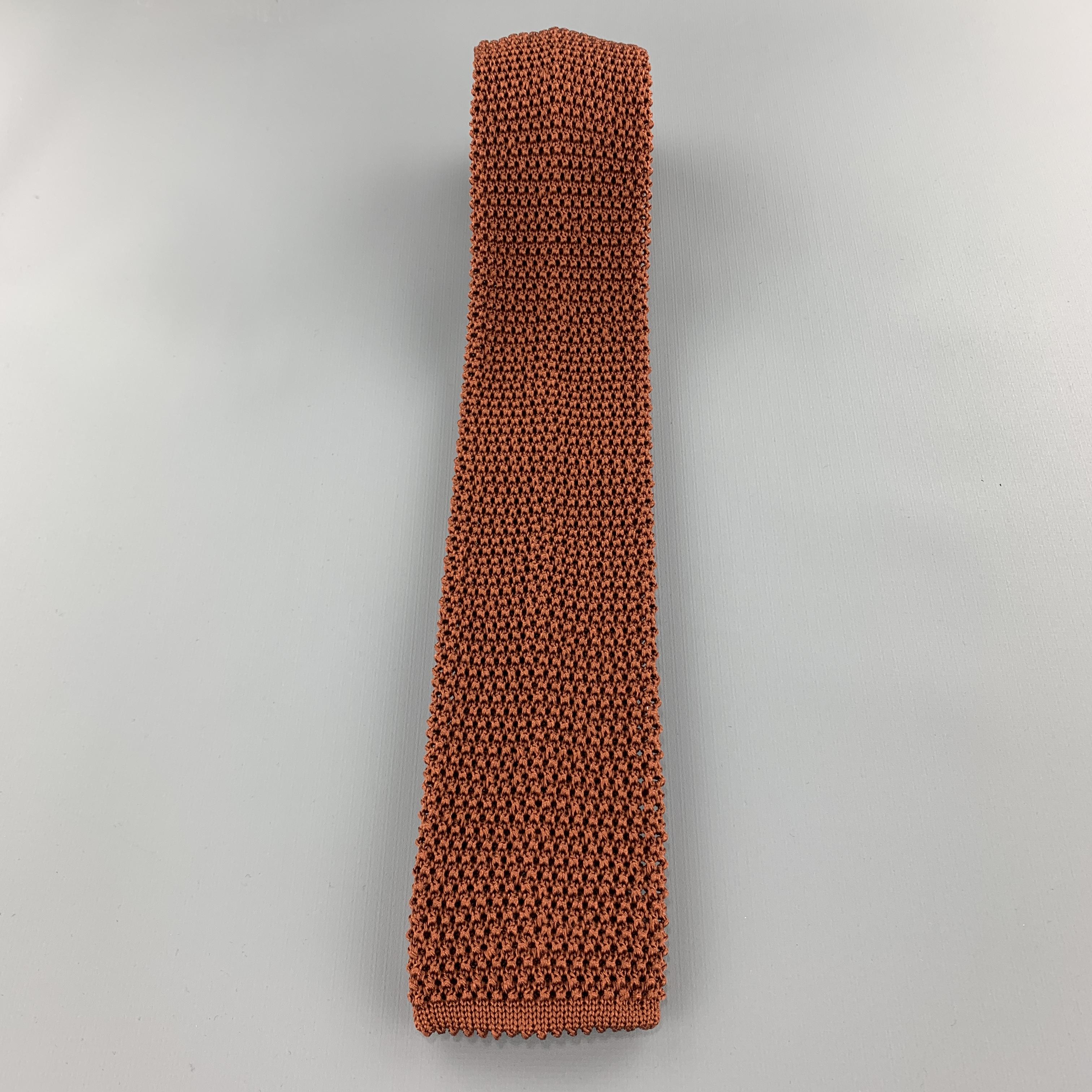 copper brown tie