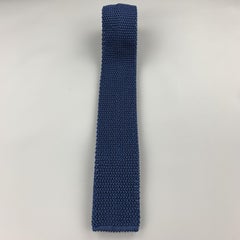 CHARVET Navy Silk Textured Knit Tie