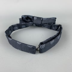 CHARVET Navy Spots Print Silk Bow Tie
