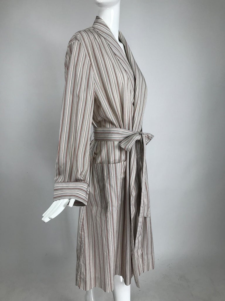 Charvet Paris - Robe en coton rayée sur 1stDibs