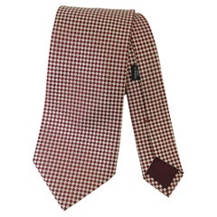 CHARVET Place Vendome Paris Red Silk Neck Tie France