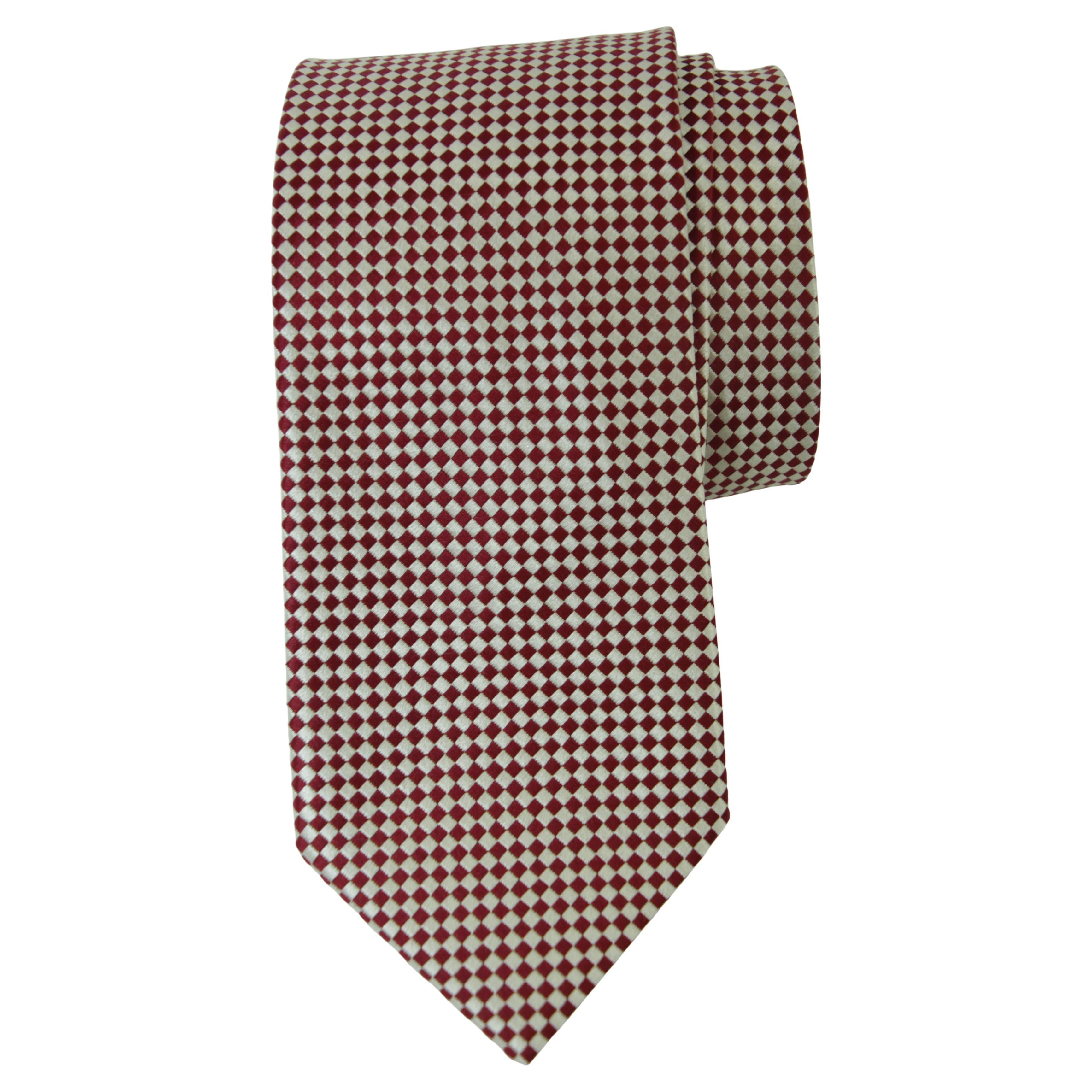 CHARVET Place Vendome Paris Red Silk Neck Tie France For Sale 1