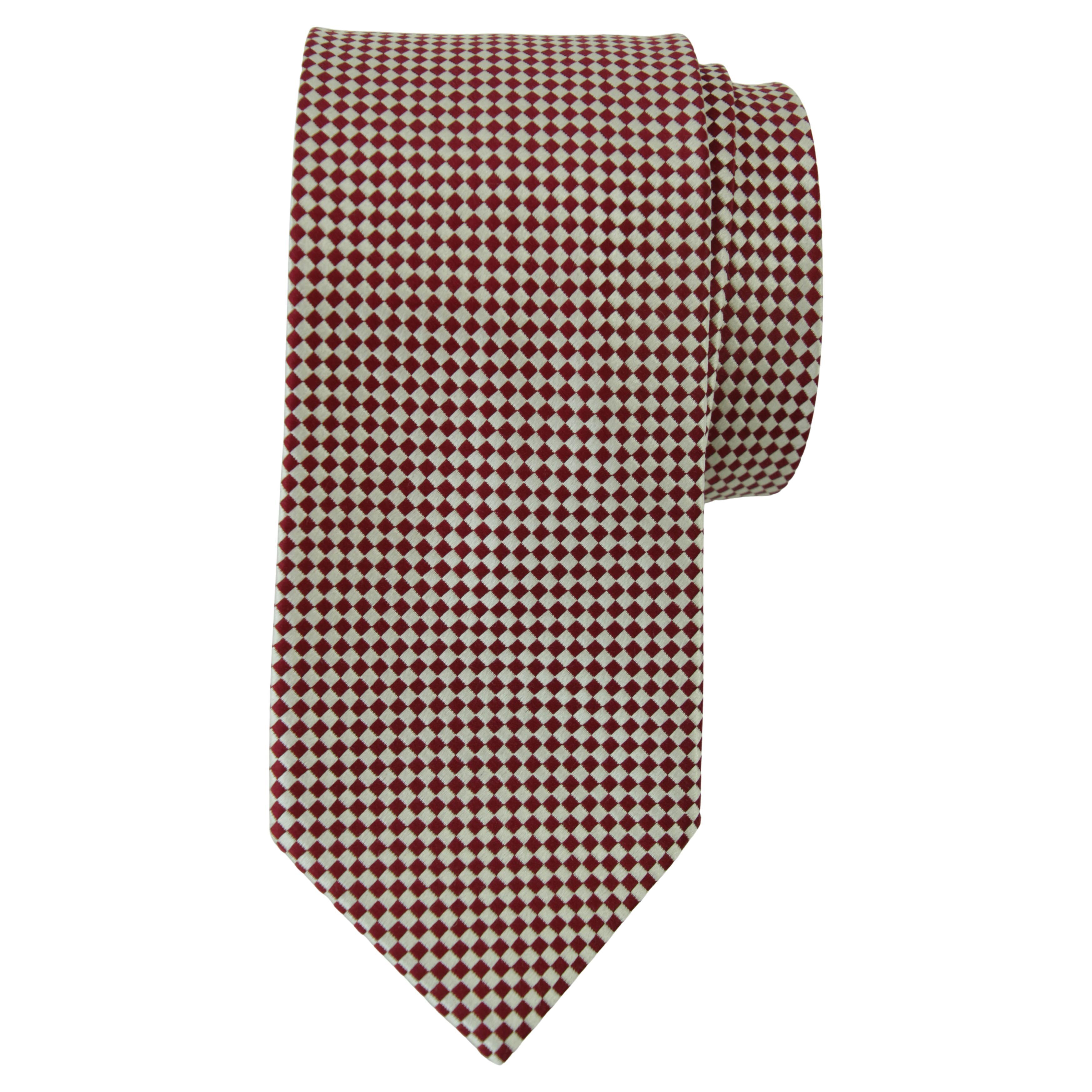 CHARVET Place Vendome Paris Red Silk Neck Tie France For Sale