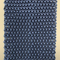 CHARVET Silk Navy Textured Knit Tie