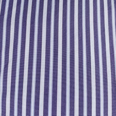 CHARVET Size M Blue Light Blue Stripe Cotton Spread Collar Long Sleeve Shirt