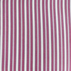 CHARVET Size M White Lilac Stripe Cotton Curved Cutaway Long Sleeve Shirt