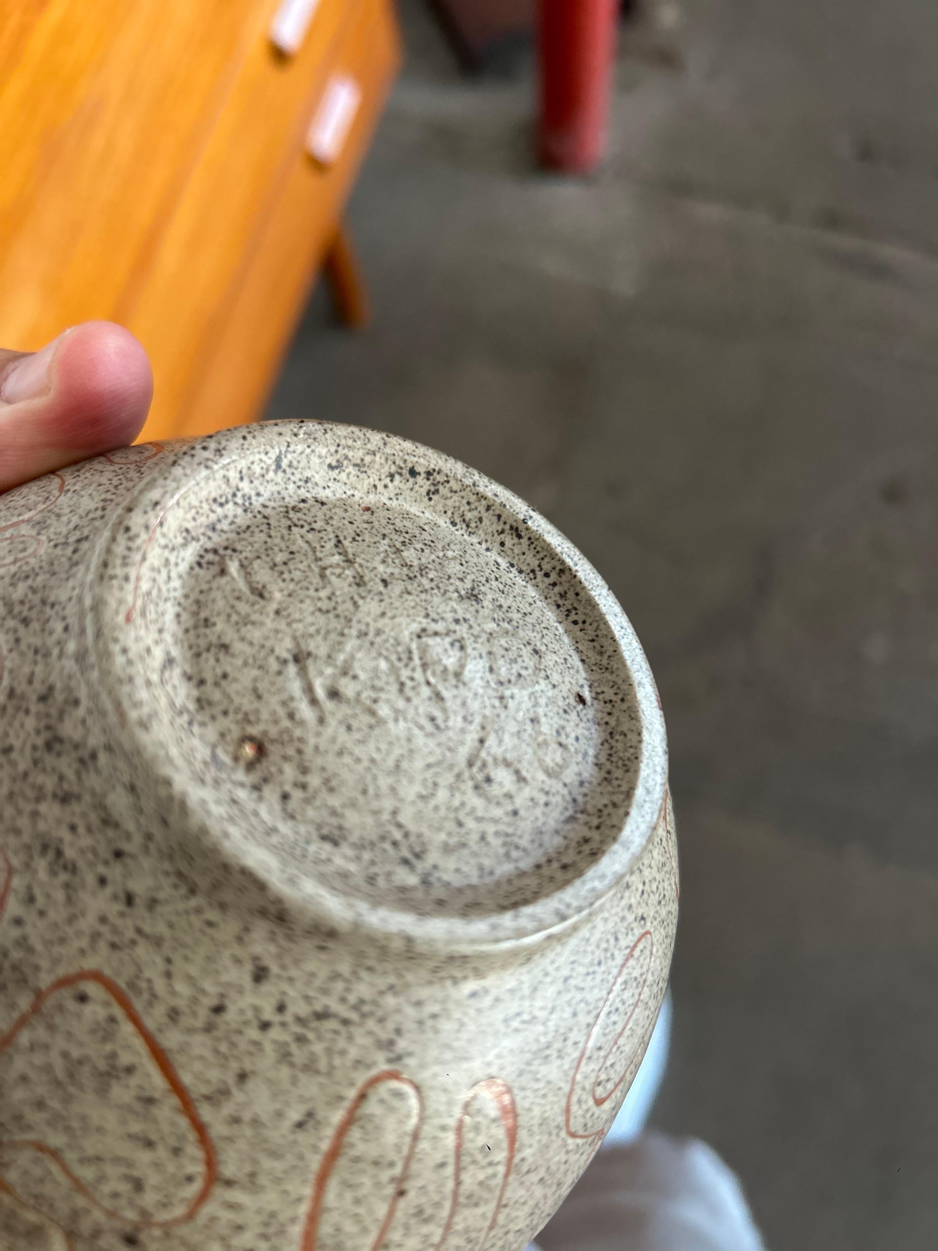 Americano Vaso in ceramica di metà secolo Chas Kipp Scheier in vendita