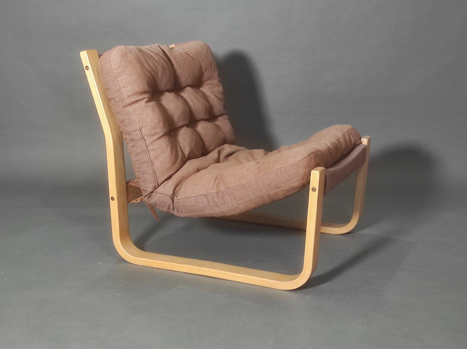 Fin du 20e siècle Chase And Sorensen par Swed Form, chaise longue des années 1970. en vente