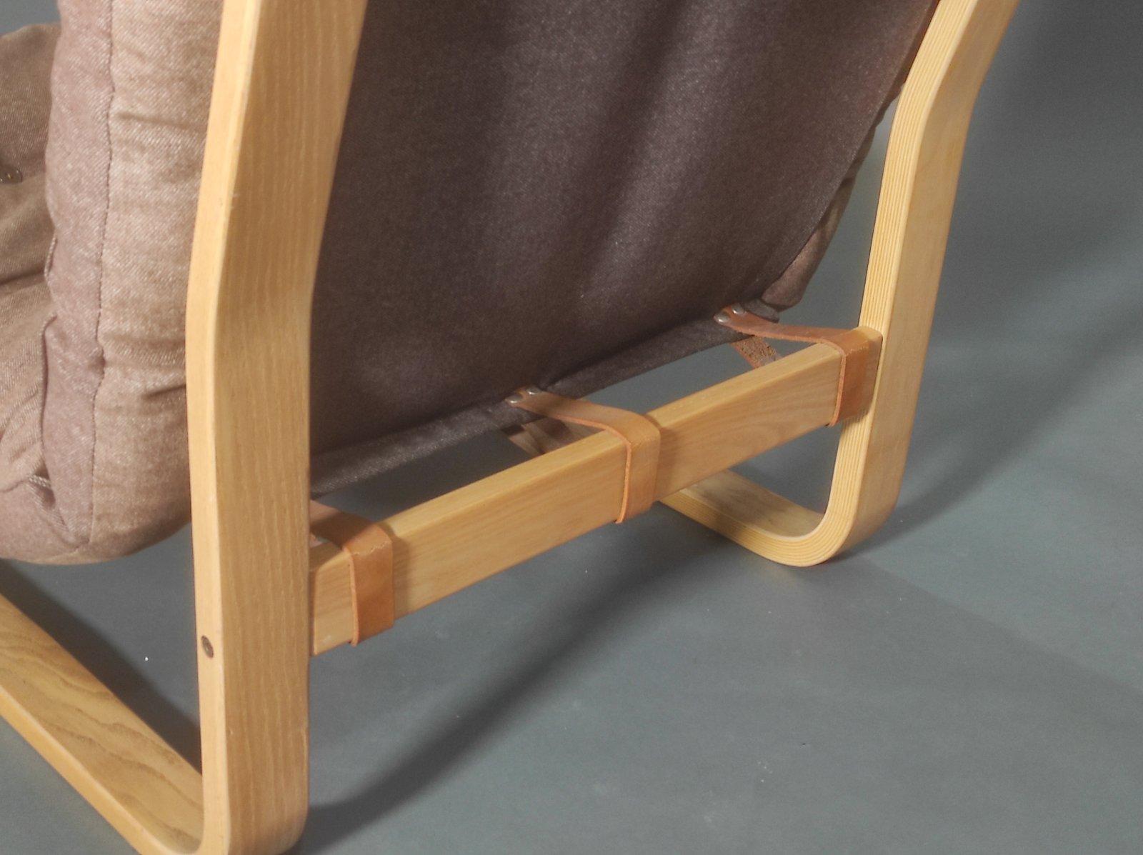Fabric Chase And Sorensen By Swed Form Longue chair 1970s.