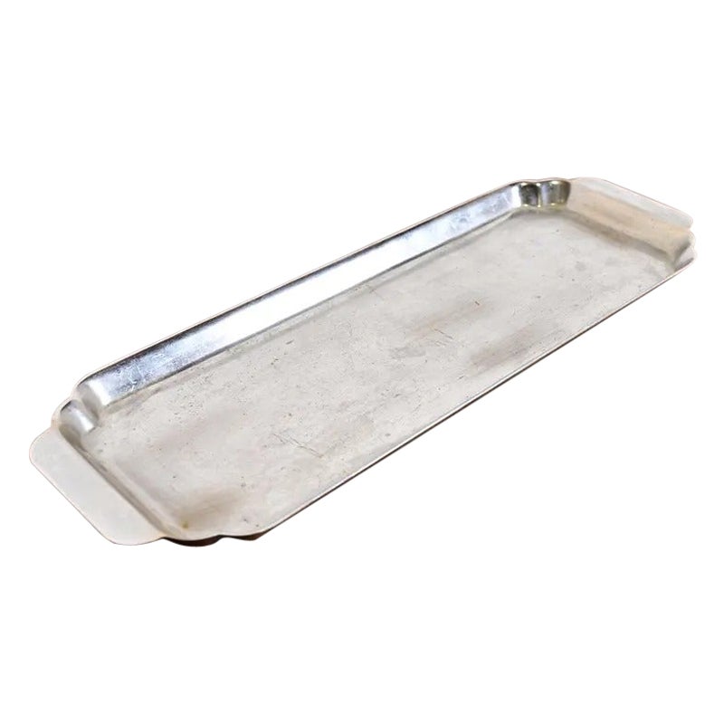 Chase Antique Art Deco Chrome-Plated Serving Tray, Circa 1930s For Sale