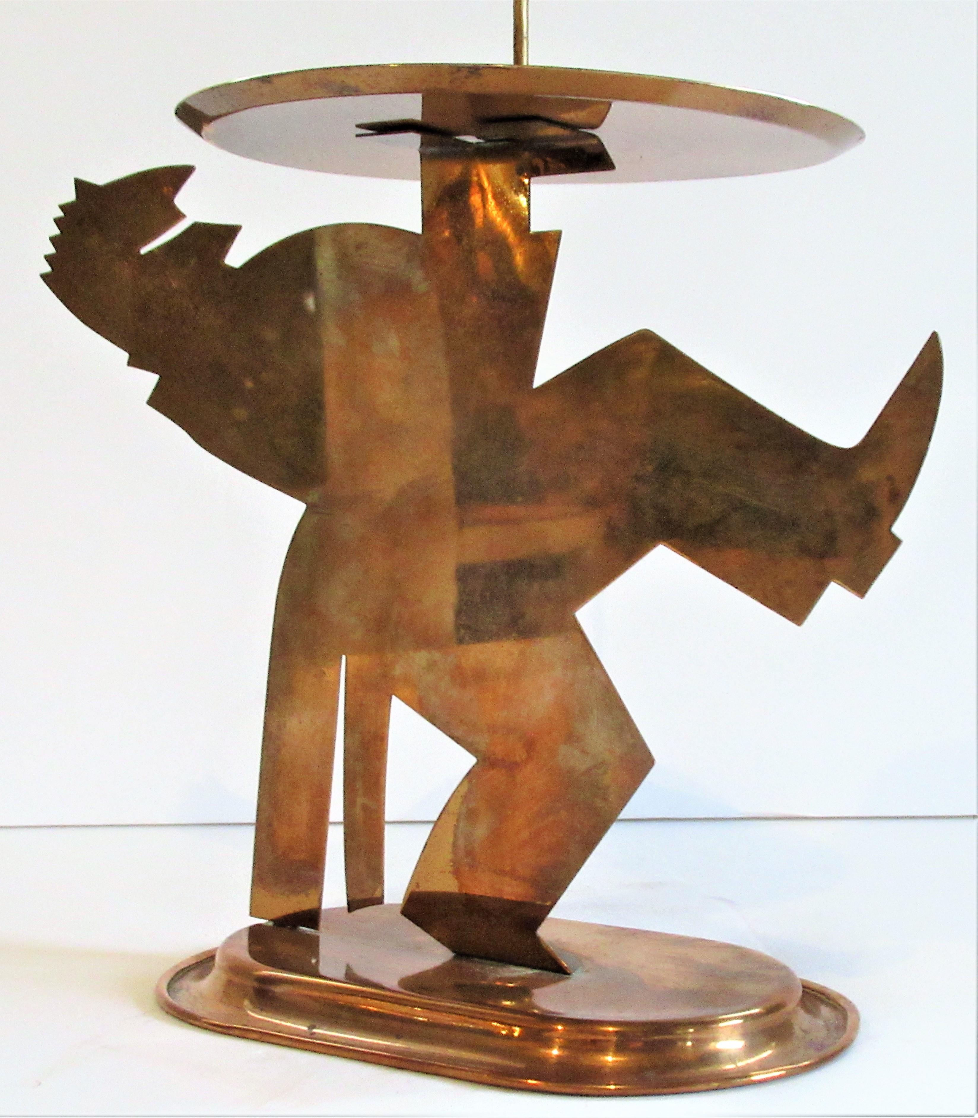 American Art Deco Copper Pretzel Man by Lurelle Guild for Chase 4