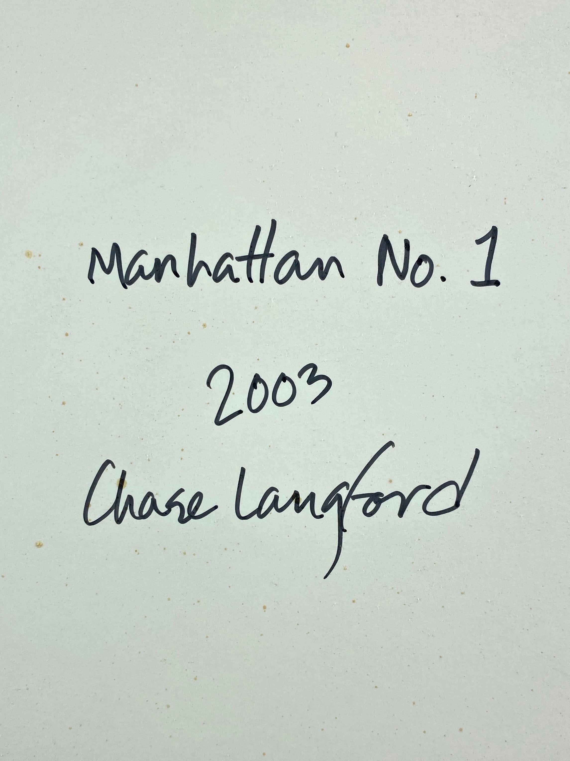 Chase Langford “Manhattan No. 1”, Expressionist Oil Painting, 2003 5