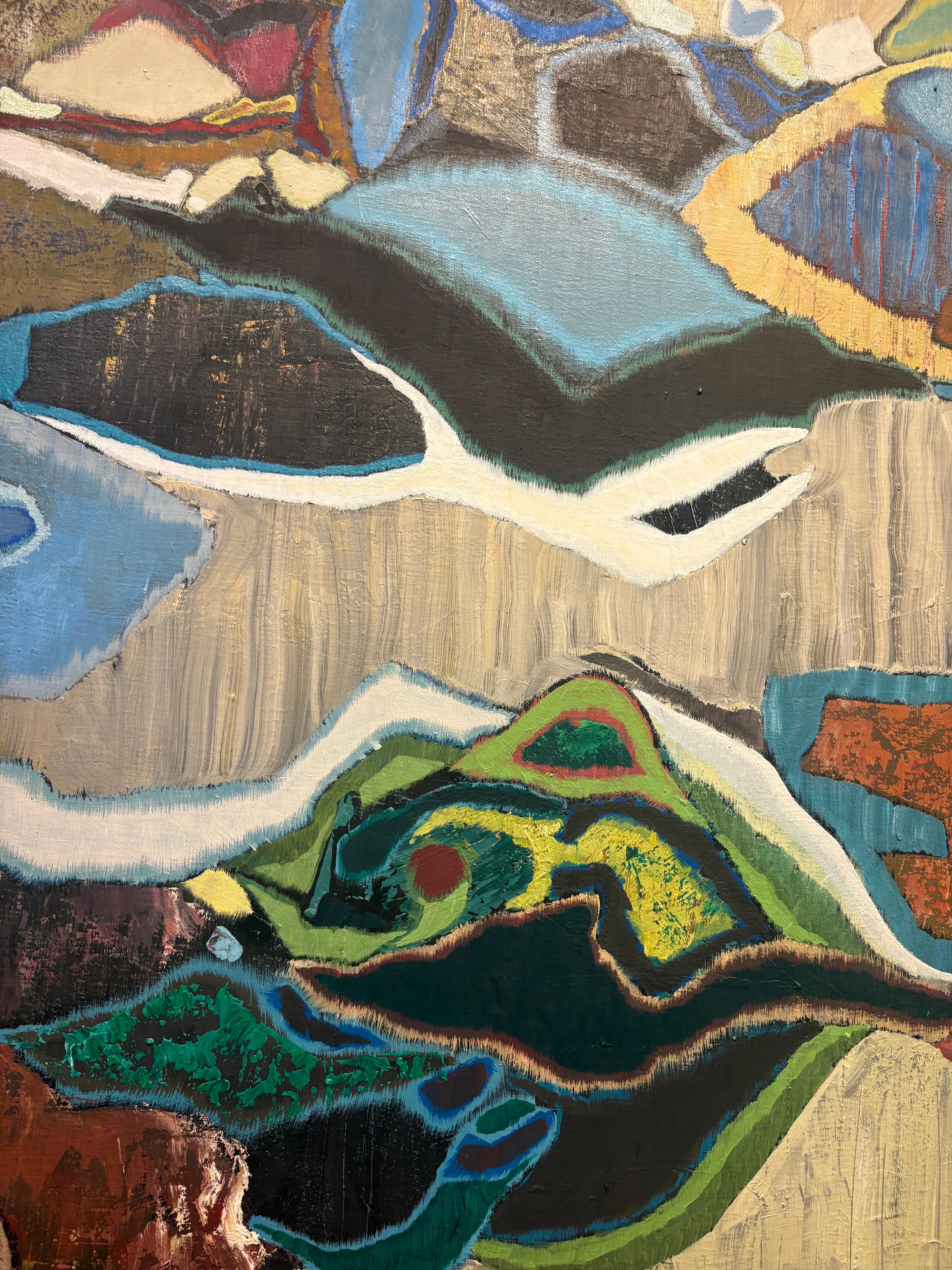 Chase Langford hat eine unverwechselbare Bildsprache geschaffen, die in der natürlichen und gebauten Umwelt verankert ist und gleichzeitig Neuland betritt. Seine eindrucksvollen Darstellungen erinnern an Landkarten und Luftaufnahmen von Küsten,