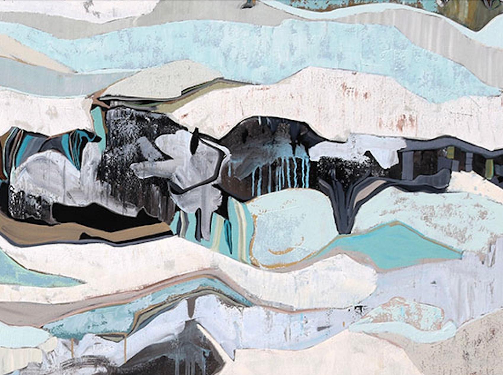 Ispirati dalla cartografia fin dalla tenera età, i dipinti astratti di Chase Langford trasformano la familiarità delle città e delle mappe in visioni fluide, evocando la sensazione del luogo con colori accuratamente selezionati e forme precise.