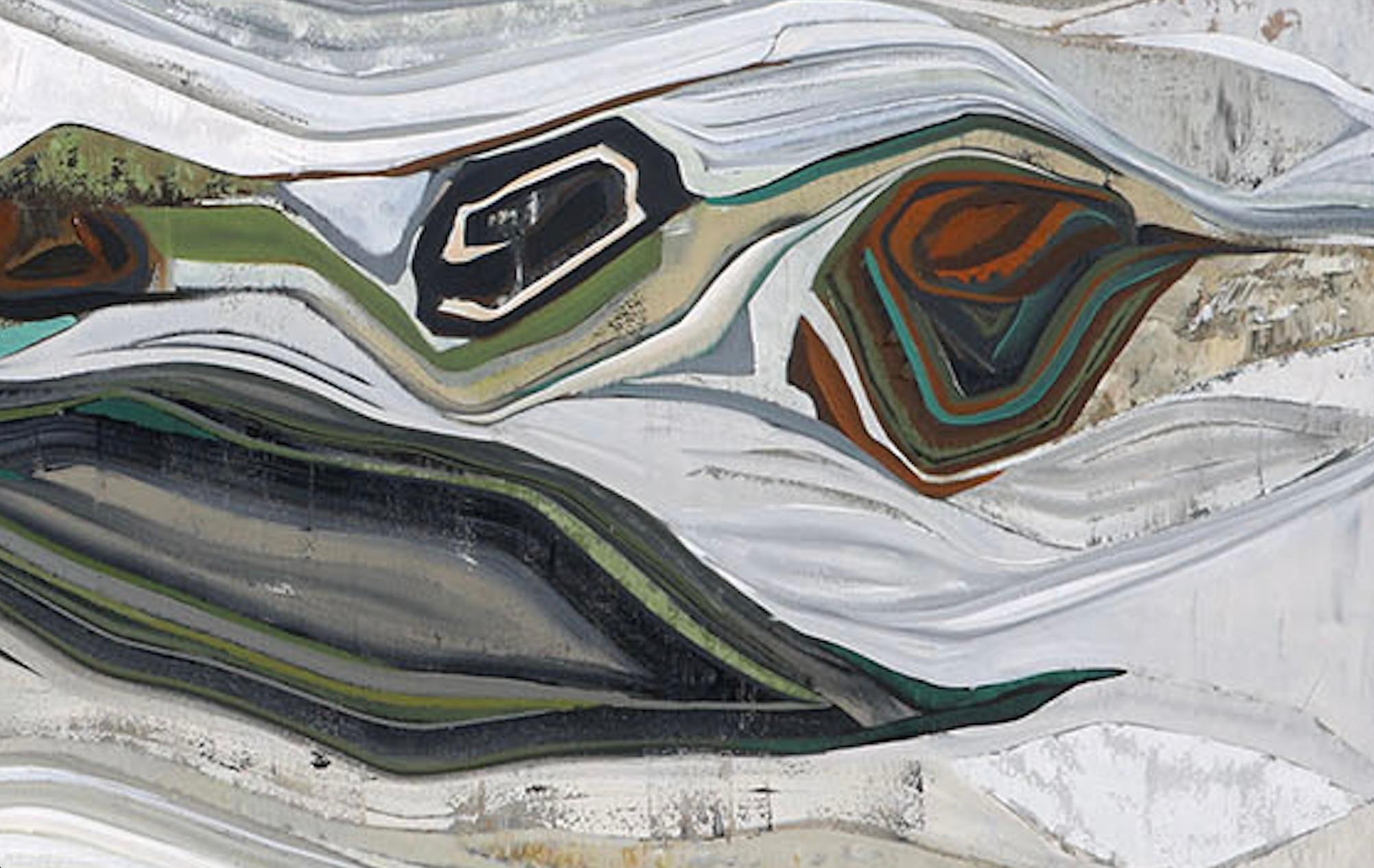 Ispirati dalla cartografia fin dalla tenera età, i dipinti astratti di Chase Langford trasformano la familiarità delle città e delle mappe in visioni fluide, evocando la sensazione del luogo con colori accuratamente selezionati e forme precise.