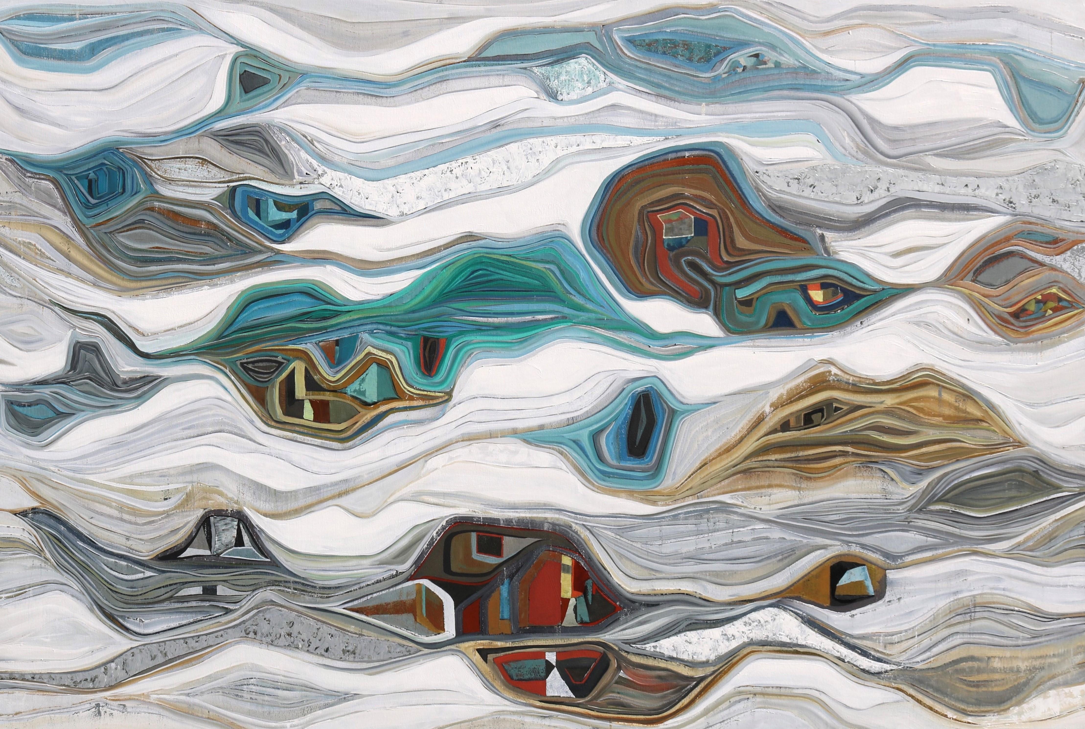 Chase Langford Abstract Painting - Saddle Junction 8