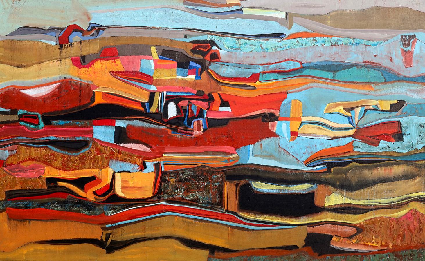 Chase Langford Abstract Painting - Santa Fe Trail