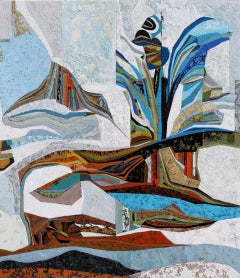 "Utah" abstract, earth tones, red orange layers, desert, inspired by cartography