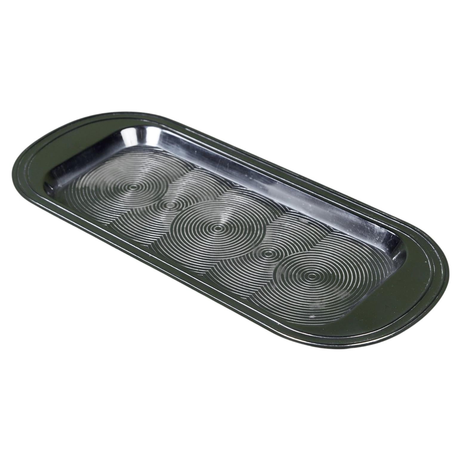 Chase USA Chrome Catchall Tray, Art Deco Mid-Century Modern