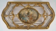Chased Crystal and Gilt Bronze Box, 19th Century, Napoleon III Period.