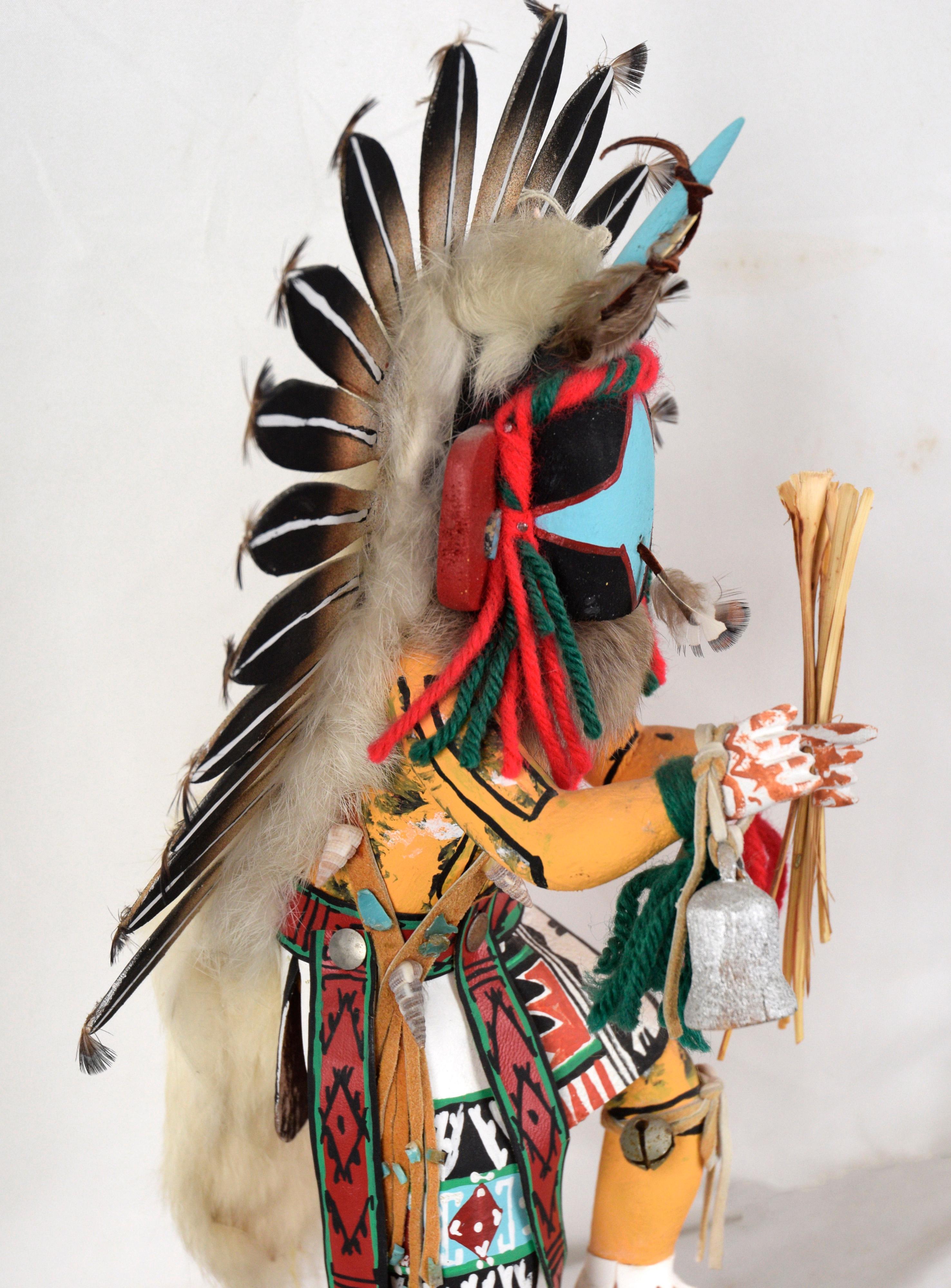 Native American Chasing Star Performing a Dance - Kachina Doll by Rena Jean (Whitehorse) For Sale