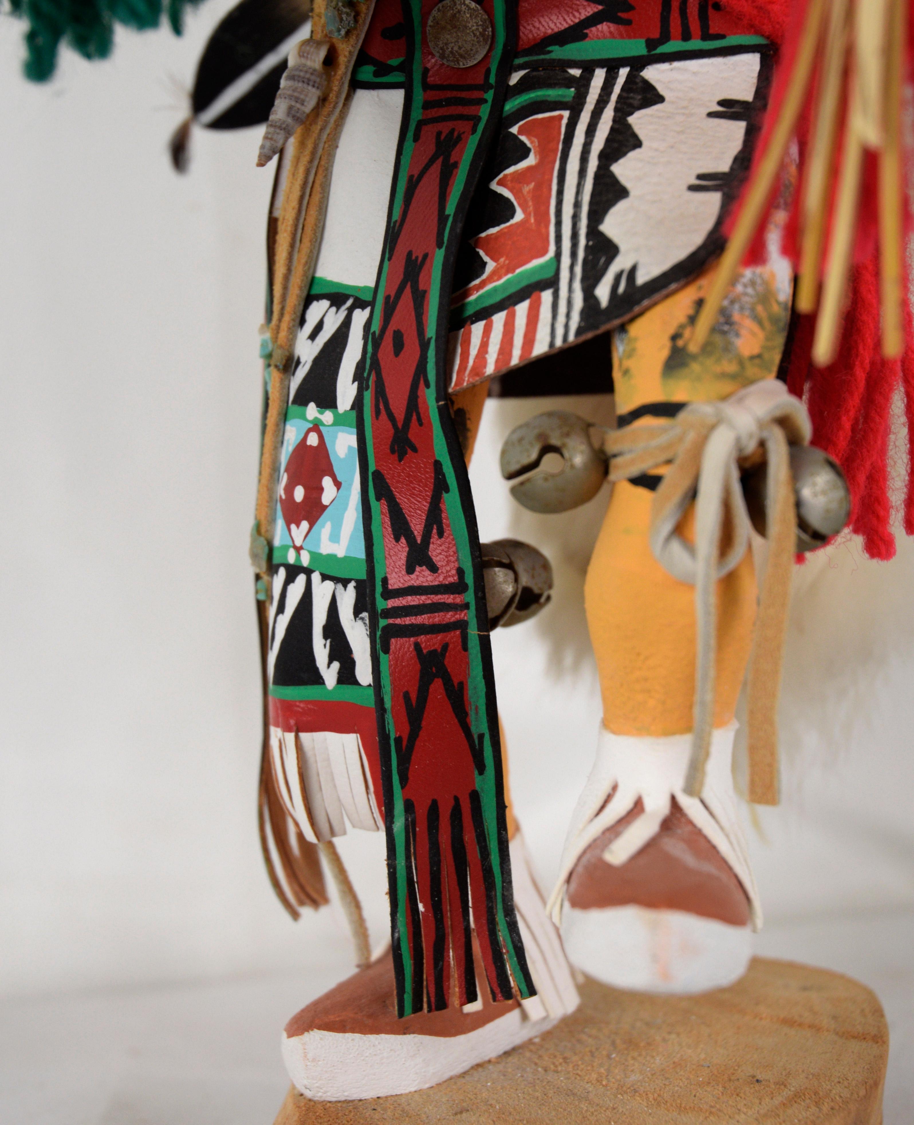 Late 20th Century Chasing Star Performing a Dance - Kachina Doll by Rena Jean (Whitehorse) For Sale