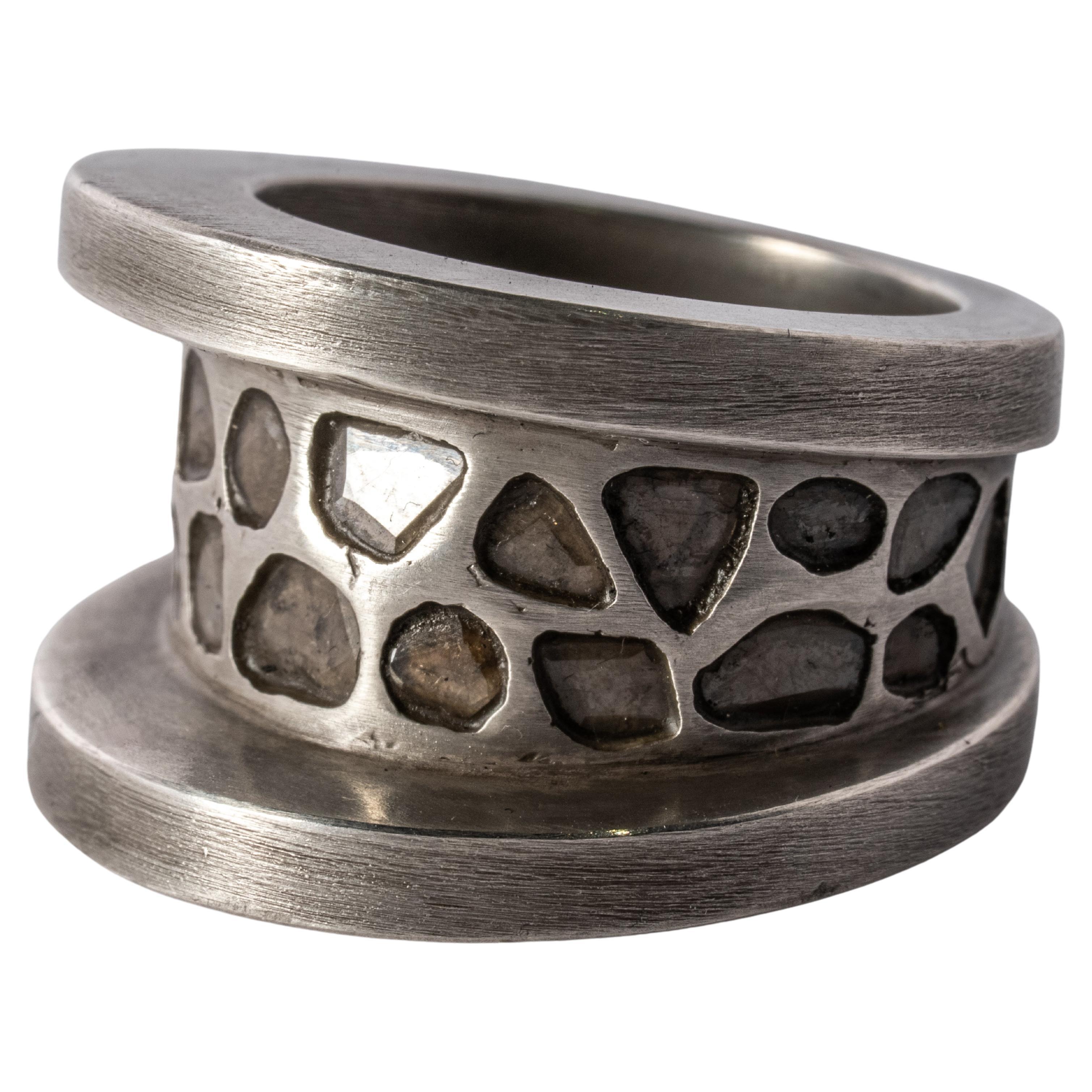 For Sale:  Chasm Ring v2 (Wide, Mega Pavé, DA+DIA)
