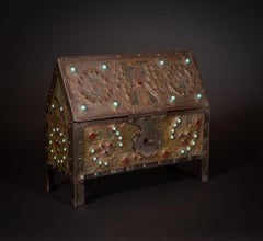 Art Nouveau Celtic Immortality Repoussé Casket by Alfred Daguet