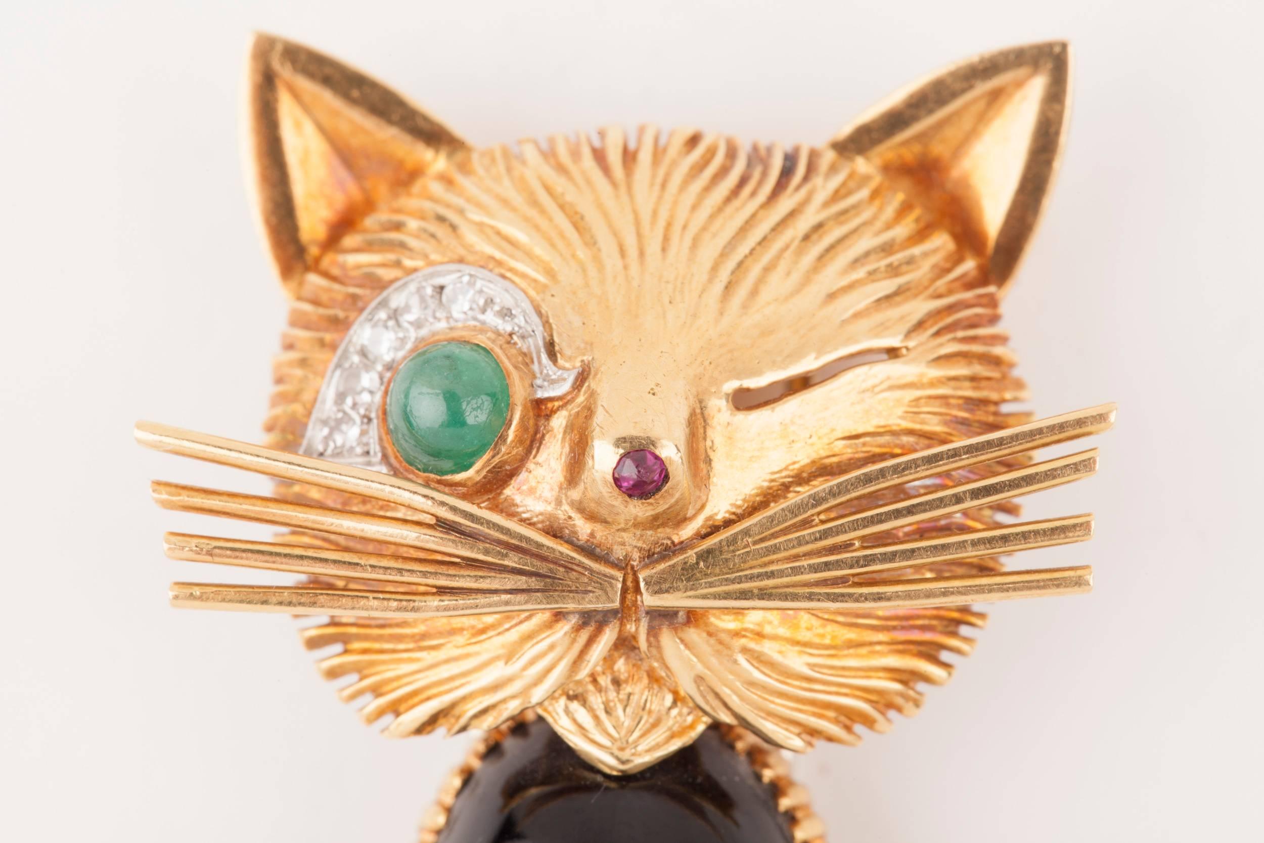 Chat Malicieux by Van Cleef & Arpels In Excellent Condition In Saint-Ouen, FR