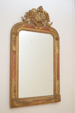 Chateau 19th Century French Gilded Pier Mirror H111cm