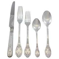 Chateau by Carrs UK Sterling Silver Flatware Set 12 Service 66 pieces Dinner