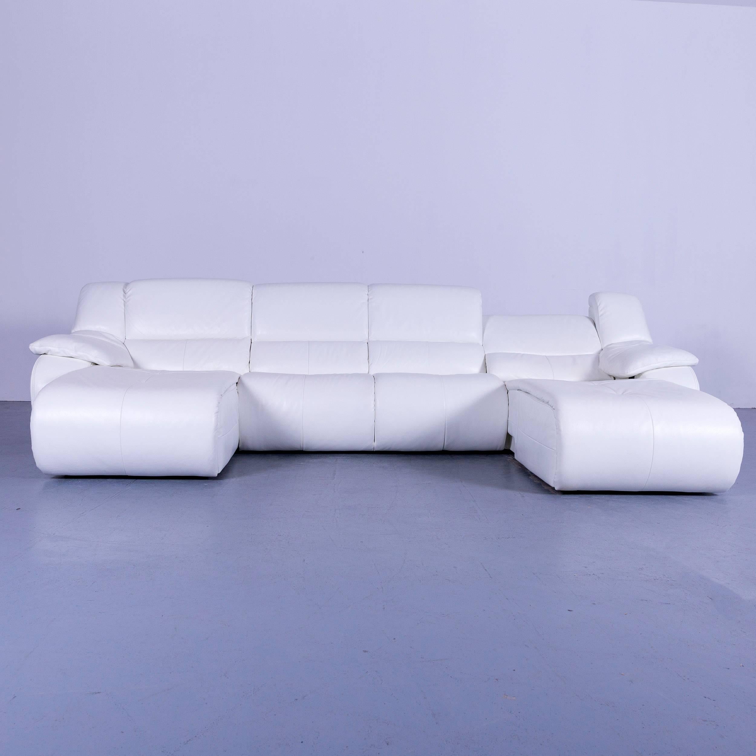 We bring to you an Chateau d`Ax bamboo leather corner-sofa white electric recliner.




















 