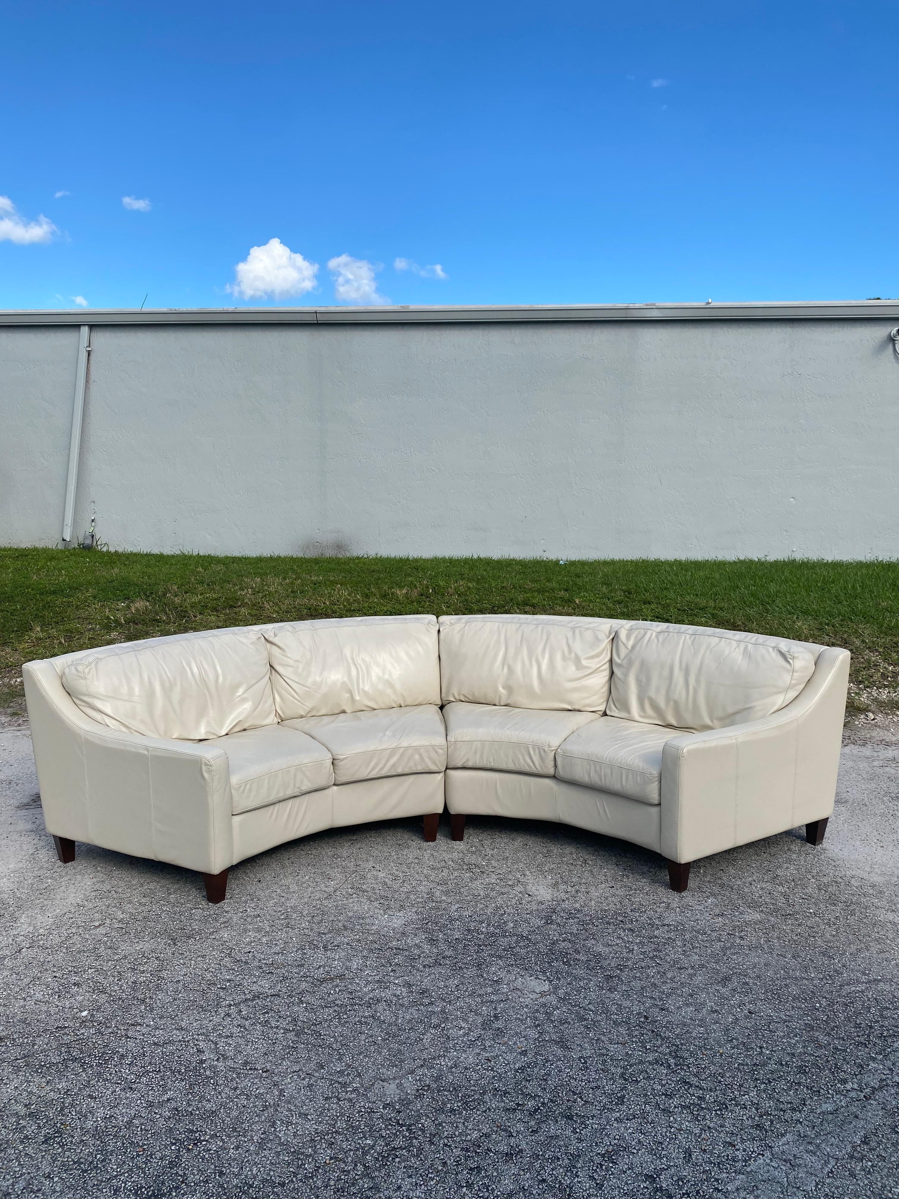 chateau d'ax leather sectional