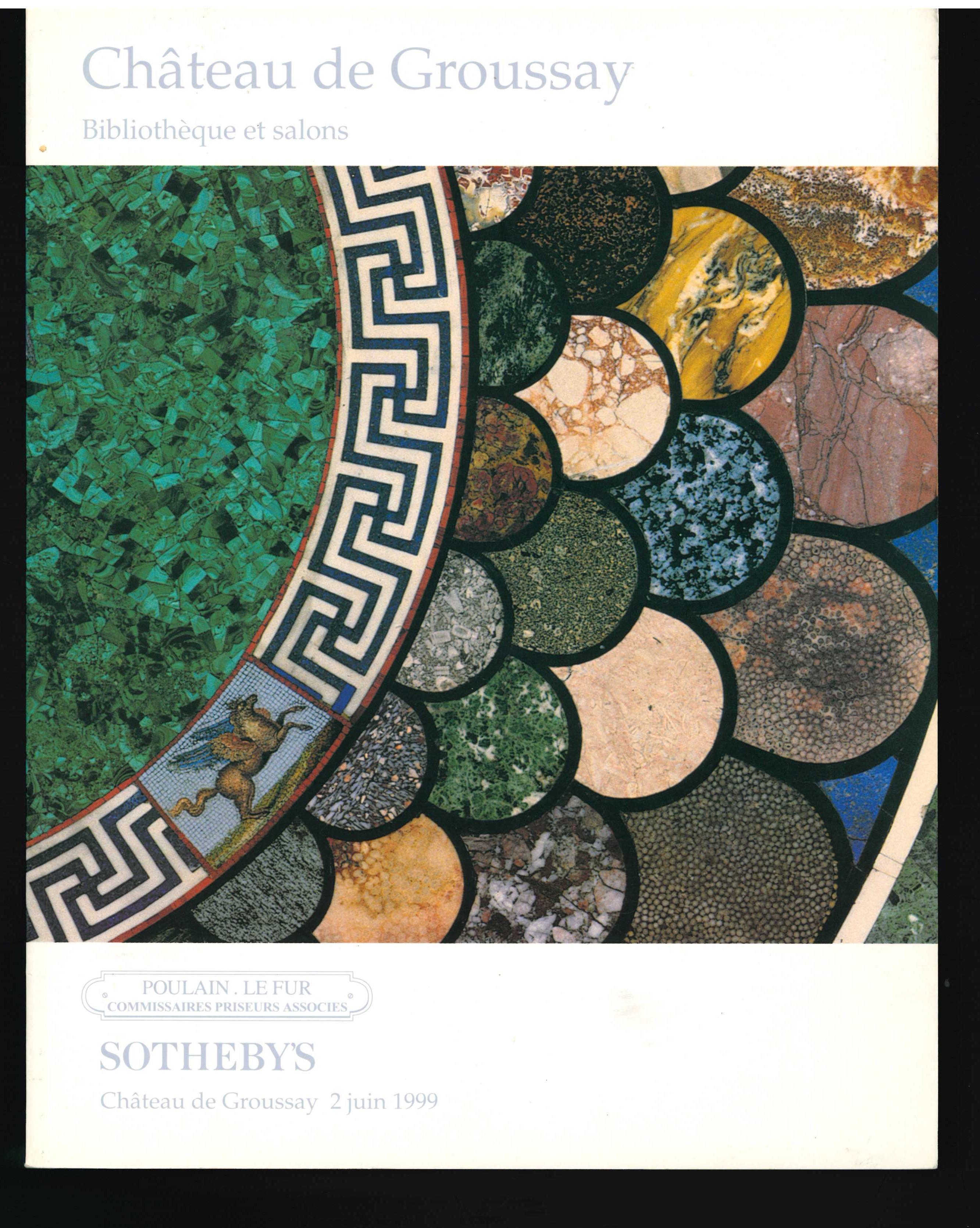 This is a four volume boxed set of the sales catalogues produced by Sotheby's for the contents of this famed collection. The sale took place over 4 days in June 1999 and realized a total of $26.5 million. Many of the contents on the day of the sale
