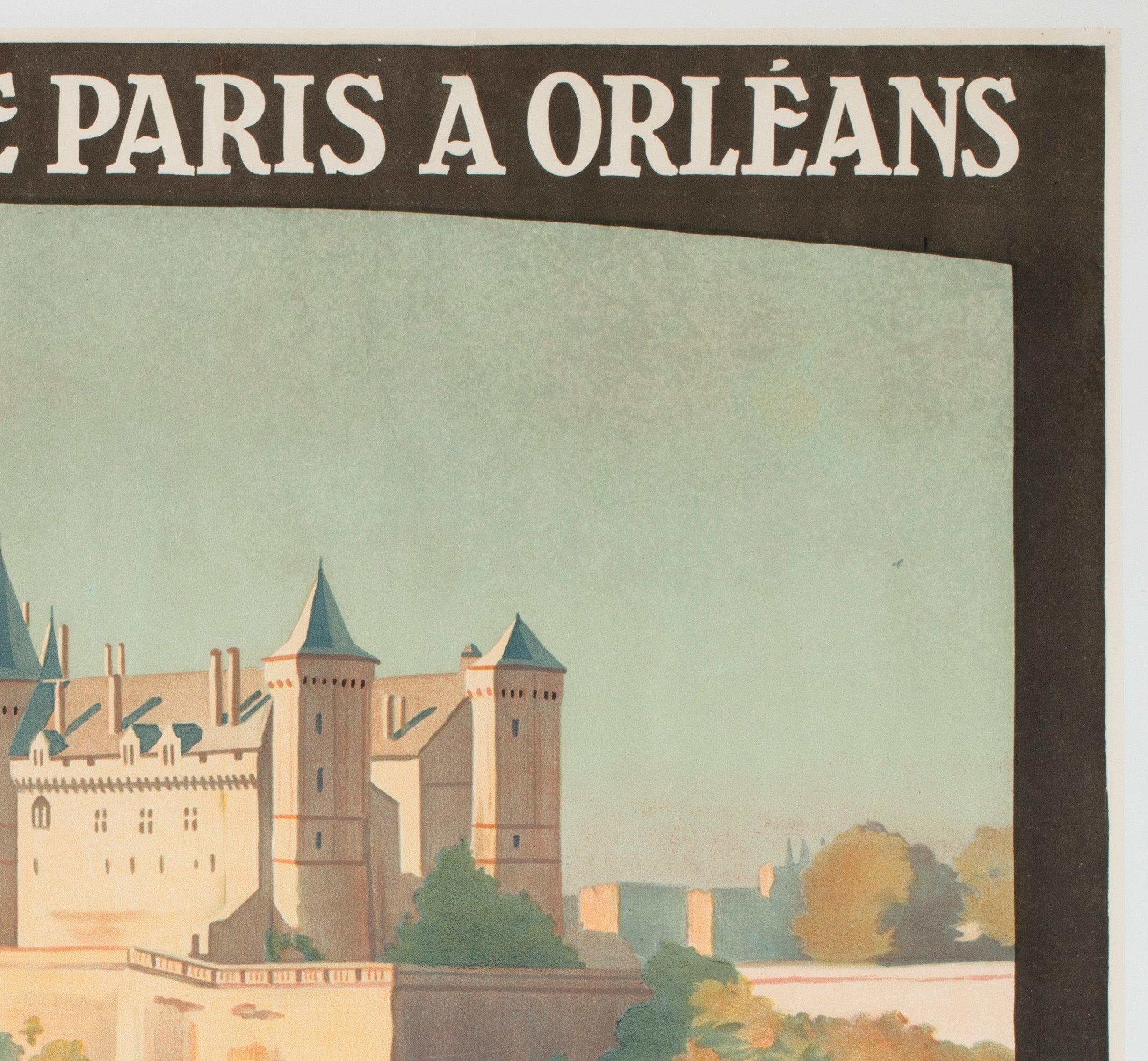 Chateau de Saumur c1924 Französisch Reise Advertsing Poster, Constant Duval (20. Jahrhundert) im Angebot