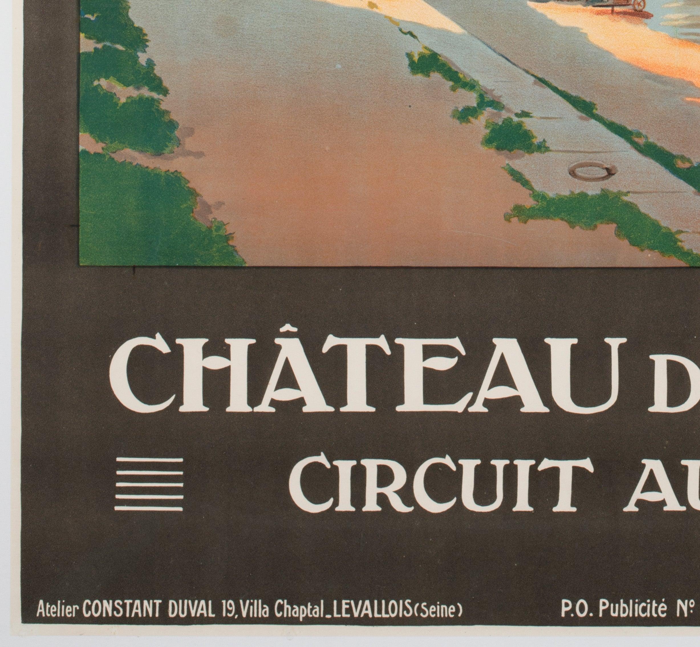 Chateau de Saumur c1924 Französisch Reise Advertsing Poster, Constant Duval im Angebot 2