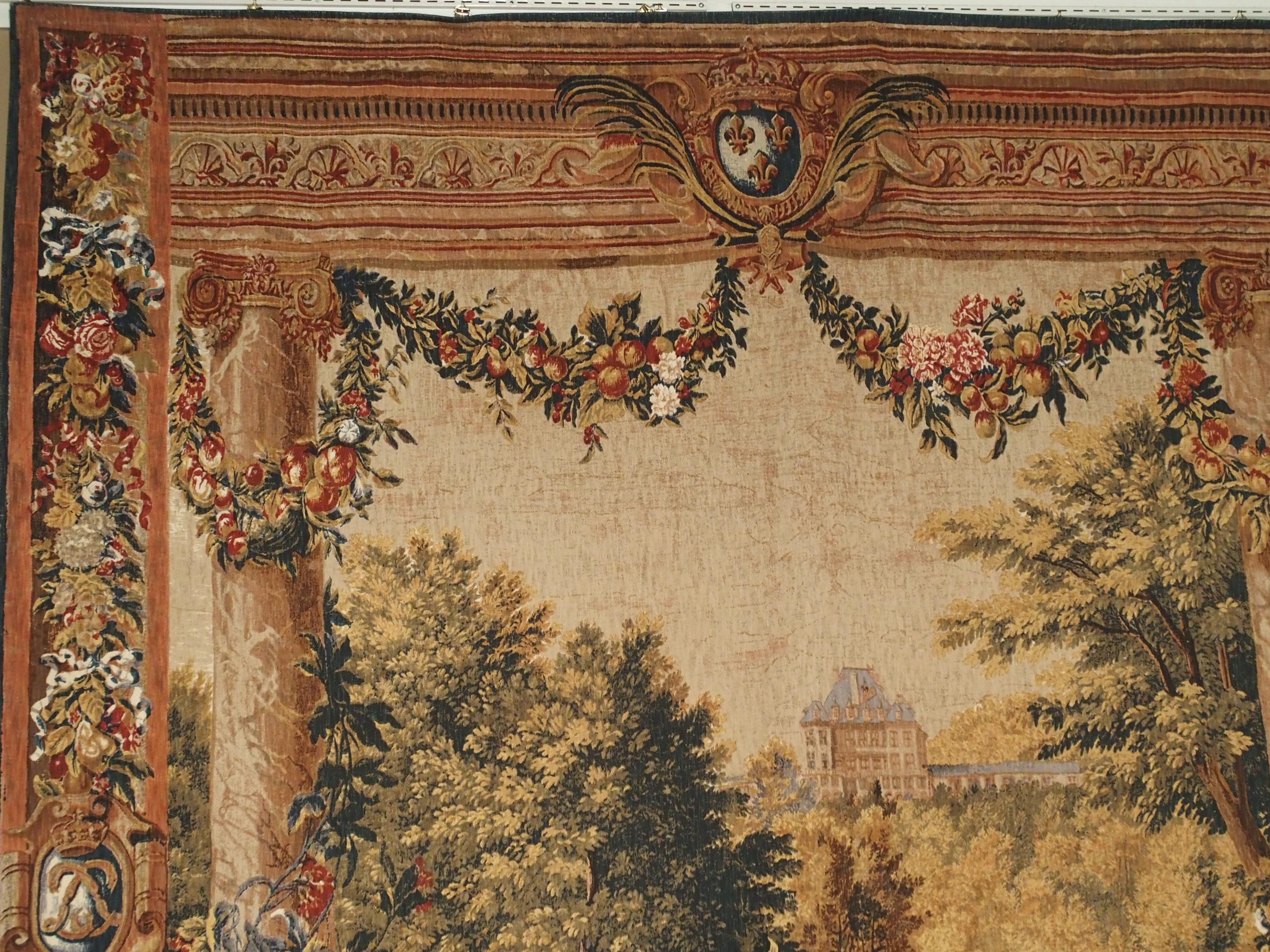 Wool Chateau De Versailles Silkscreen Tapestry Wall Hanging