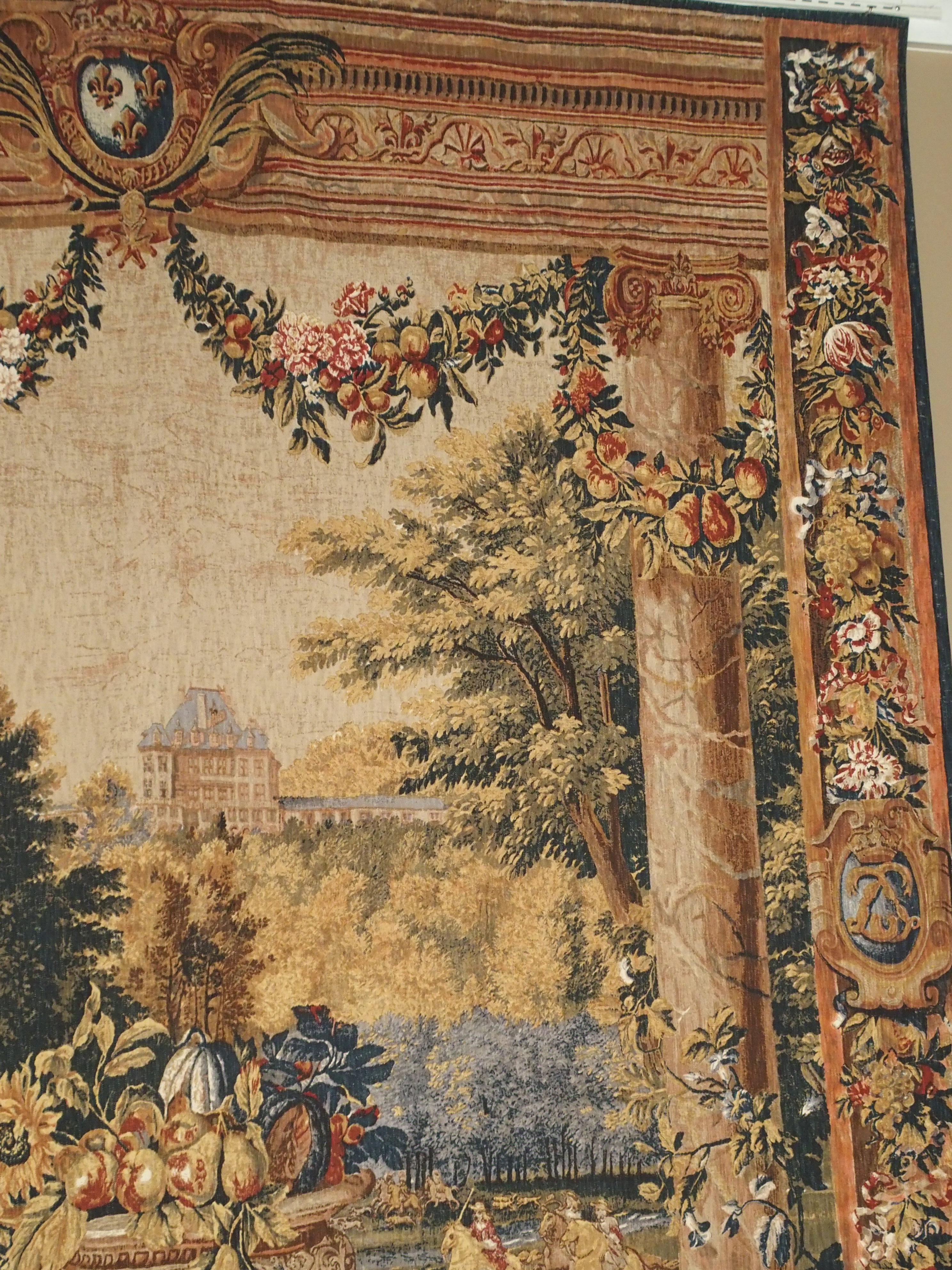 Chateau De Versailles Silkscreen Tapestry Wall Hanging 1